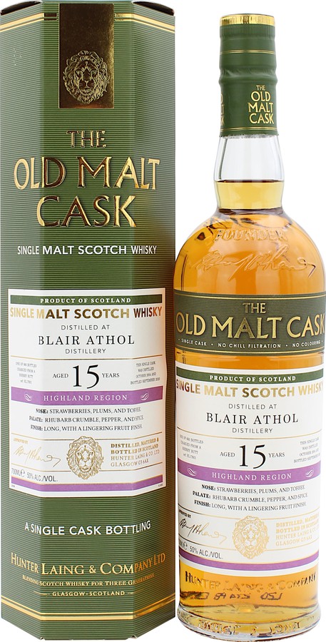 Виски Blair Athol 15 Years Old - Old Malt Cask 50% 0.7 л подарочной коробке - фото 1