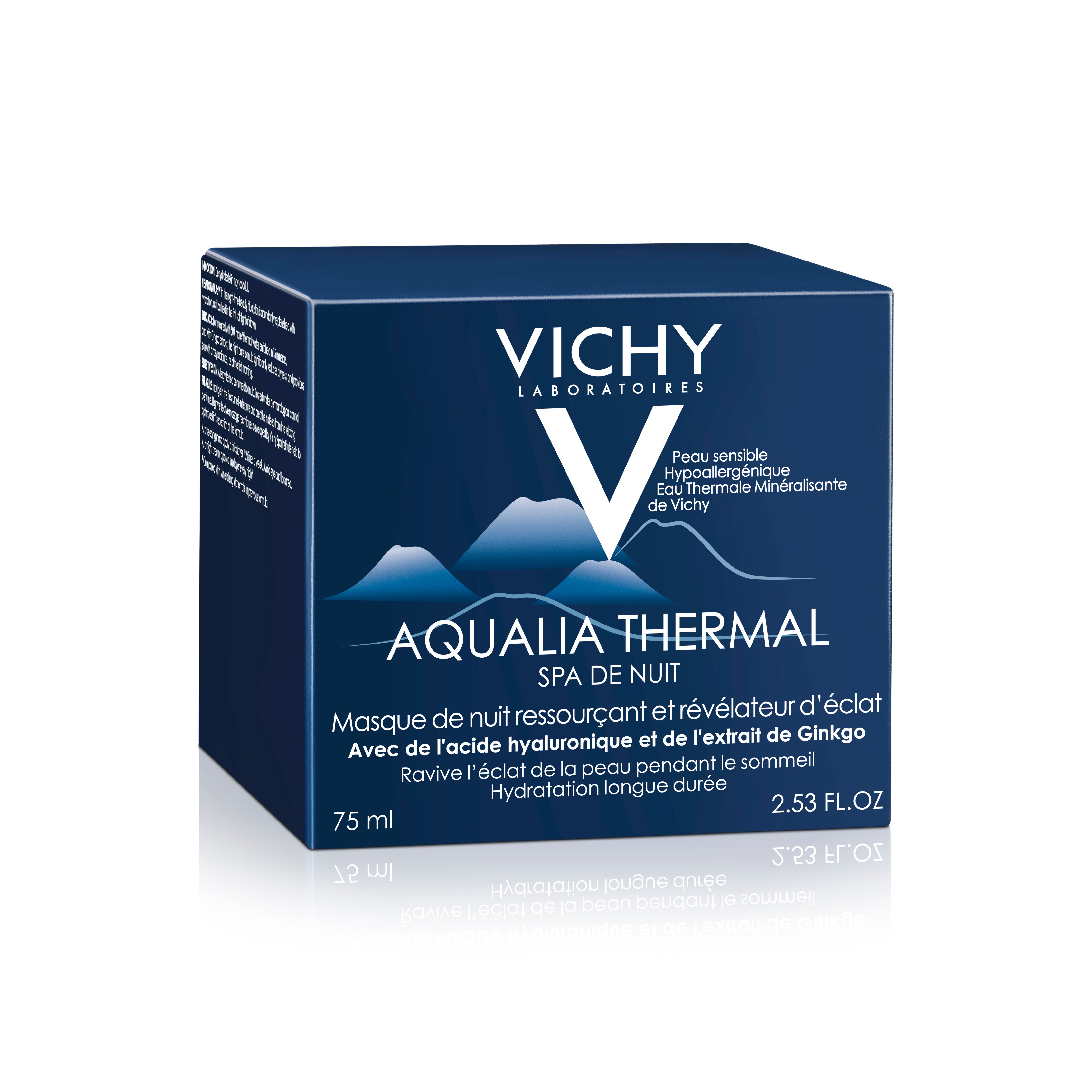 Нічний СПА крем-гель Vichy Aqualia Thermal, для глибокого зволоження шкіри обличчя, 75 мл - фото 4