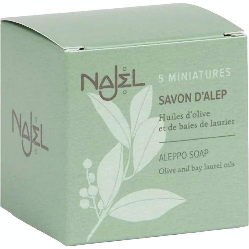 Набір алеппського мила Najel Aleppo Soap 100 г (5 шт. по 20 г) - фото 1