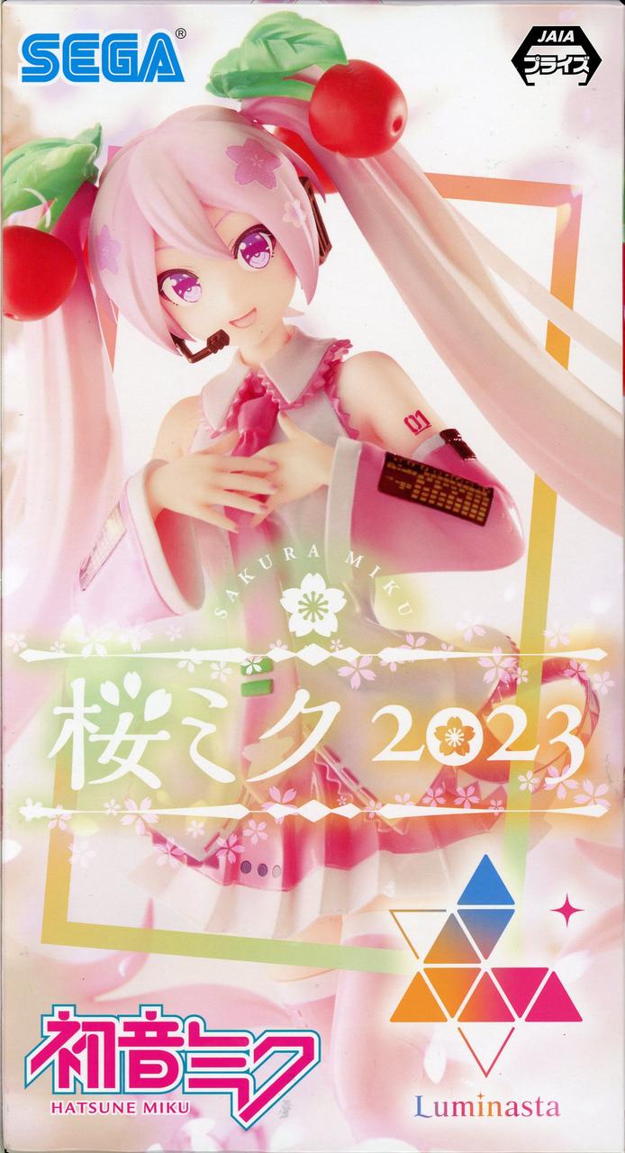 Фігурка Sega Вокалоїд Сакура Міку Vocaloid Sakura Miku 2023 20 см S V SM 2023 - фото 4