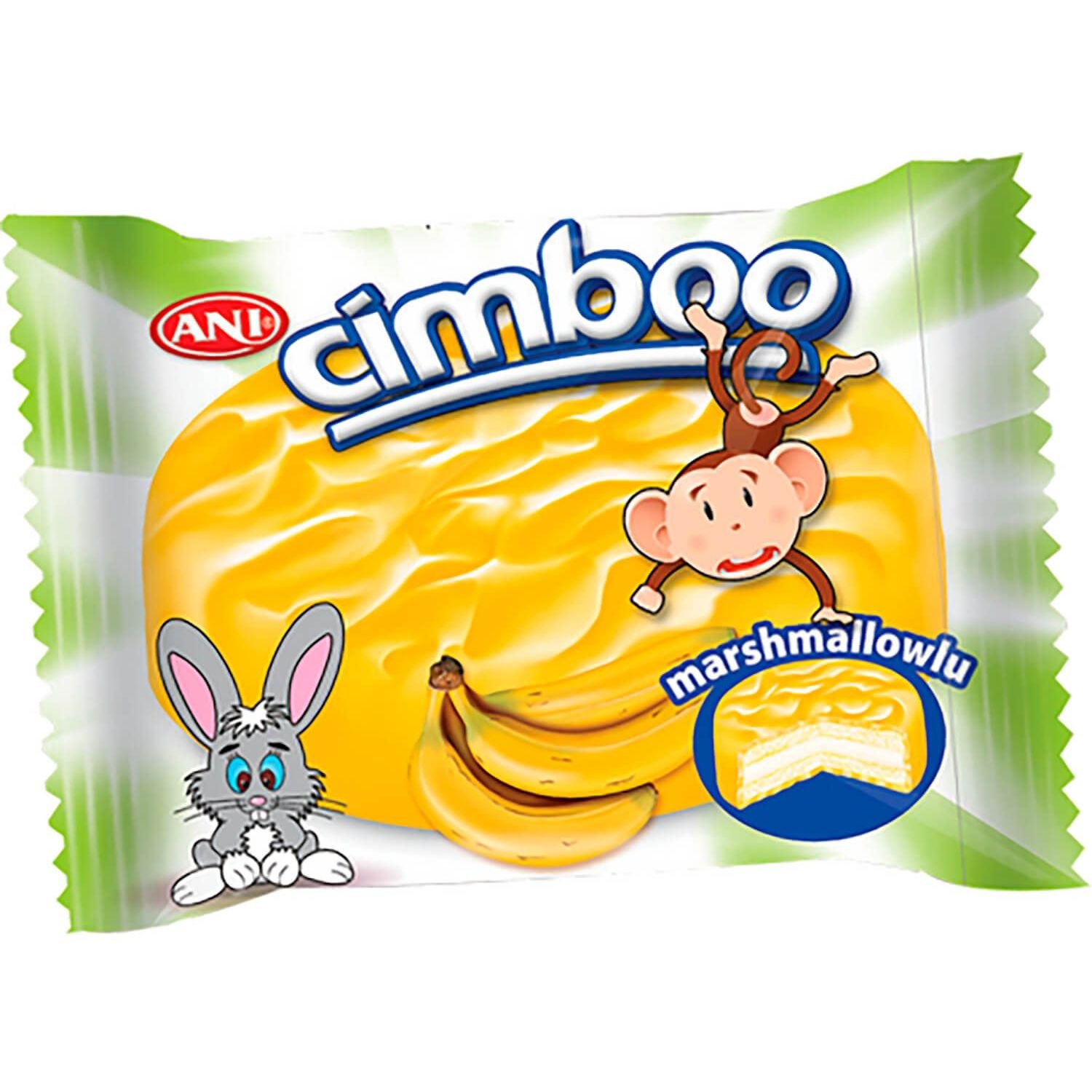 Печиво Ani Cimboo з маршмеллоу в банановій глазурі 35 г (903286) - фото 1
