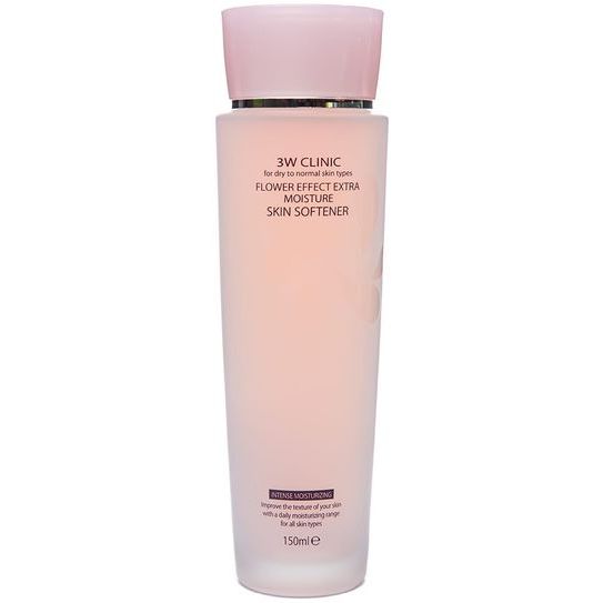 Тонер для лица 3W Clinic Flower Effect Extra Moisture Skin Softener увлажняющий 150 мл - фото 1