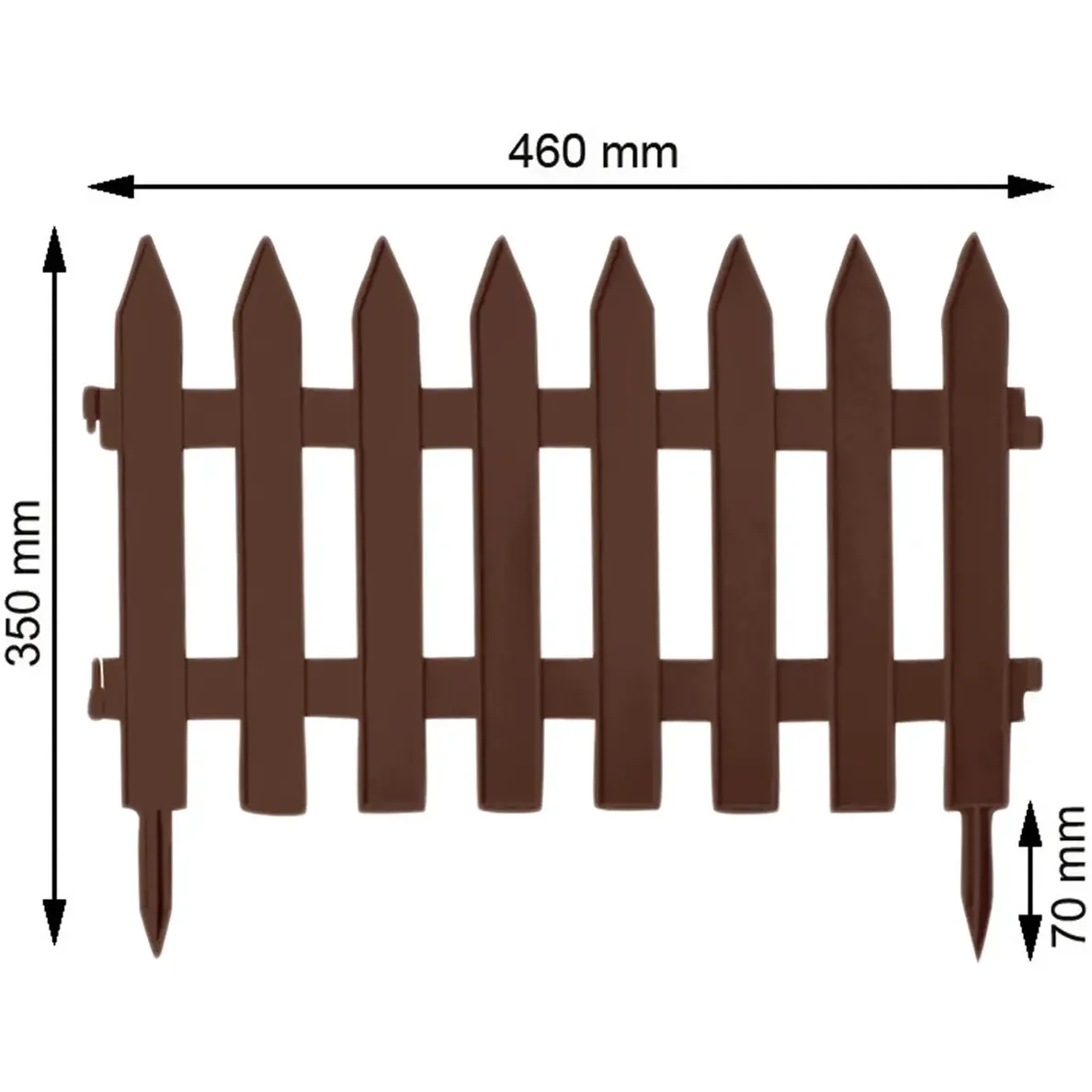 Садова огорожа Prosperplast Garden Classic 3.2 м коричнева (IPŁSU-R222) - фото 4