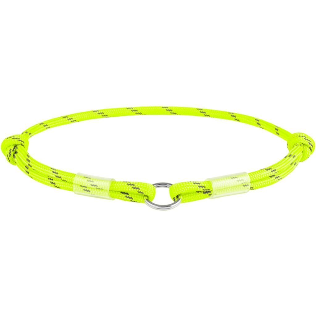 Шнурок для адресника Waudog Smart ID, світловідбиваючий, S, довжина 25-45 см, жовтий - фото 1