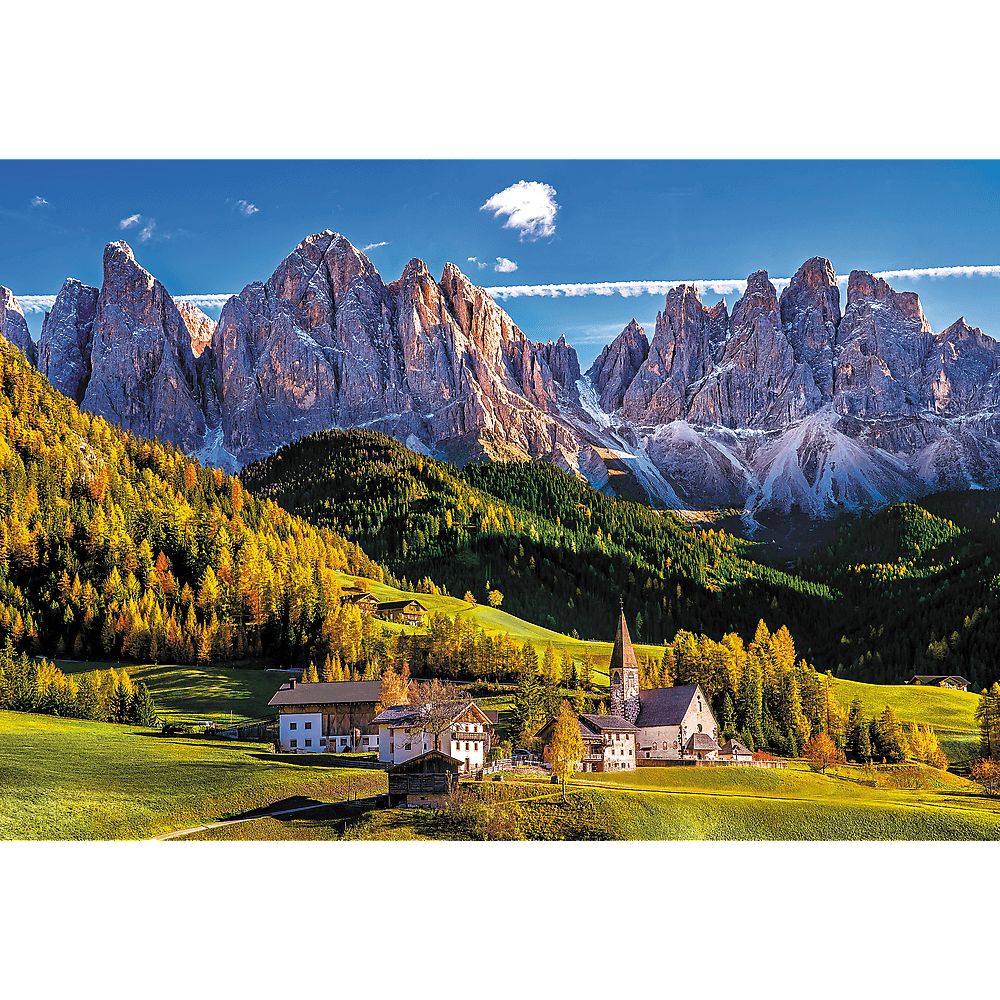 Пазли Trefl Долина Вальді Фунес Доломітові Альпи Італія 1500 елементів - фото 2