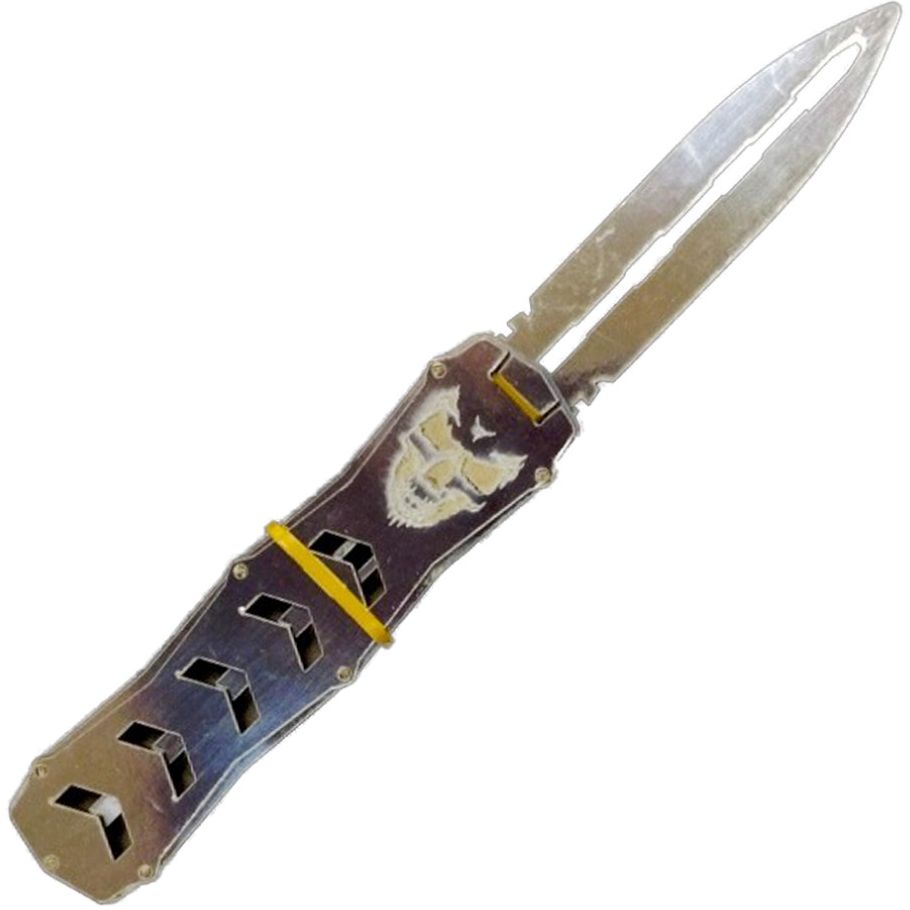 Сувенирный деревянный нож Сувенир-декор Выкидуха Стрелка ST-CHROM (Хром) - фото 1