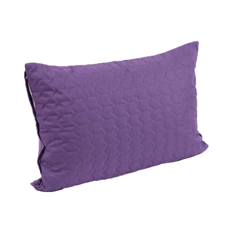 Чохол на подушку Руно Violet на блискавці, стьобаний мікрофайбер+велюр, 50х70 см, фиолетовий (382.55_Violet) - фото 2