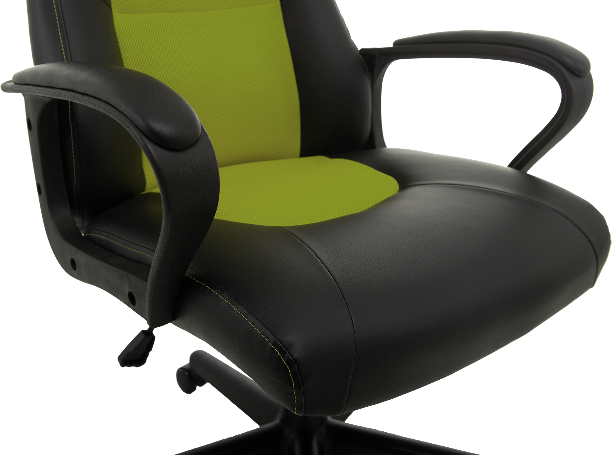 Геймерское кресло GT Racer черное с зеленым (X-2640 Black/Green) - фото 6