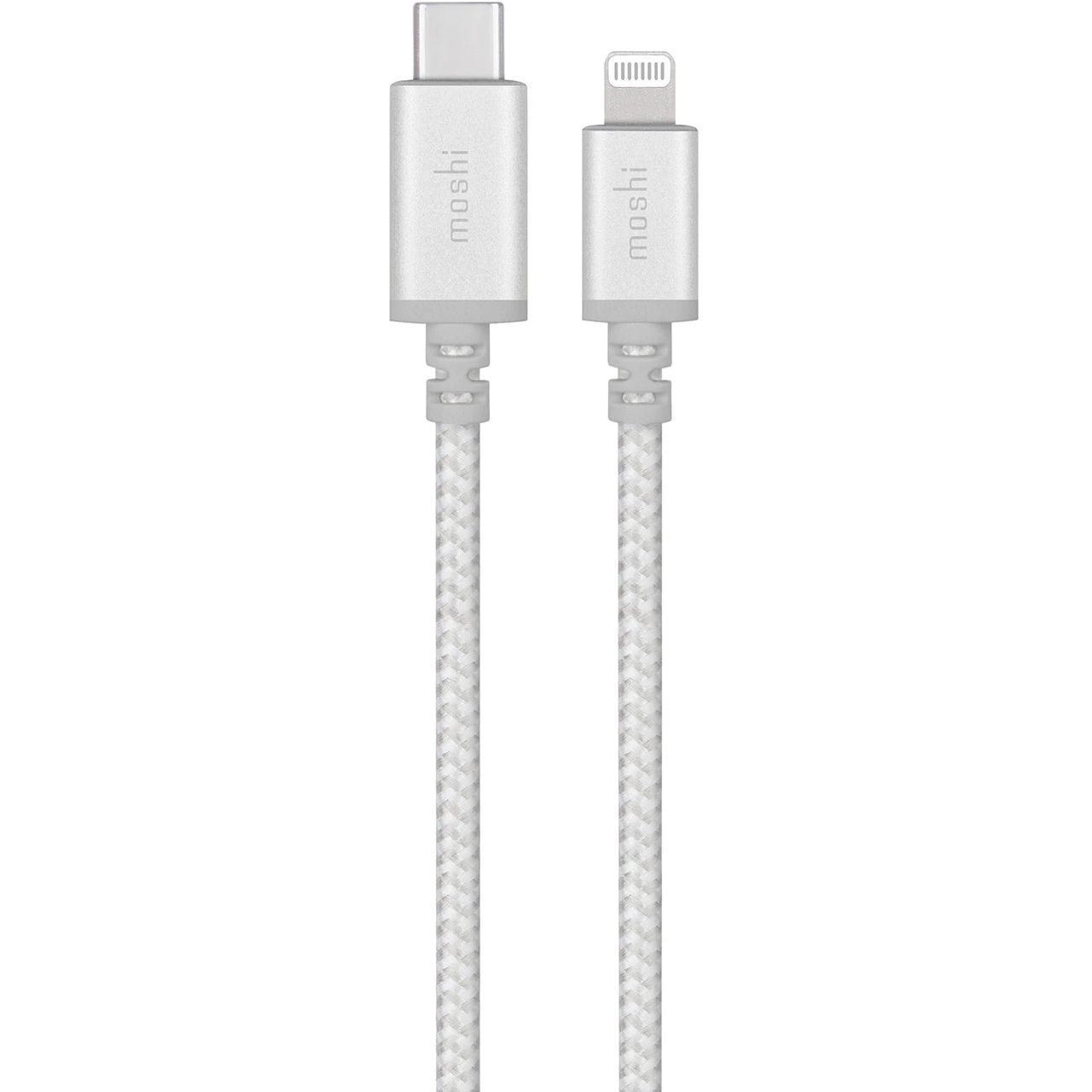 Кабель USB-C to Lightning Moshi Integra Cable Jet Silver 1.2 м - фото 1