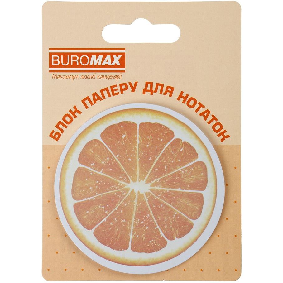 Блок бумаги для заметок Buromax Fruits с клейким слоем 70х70 мм 30 листов в ассортименте (BM.2381-75) - фото 4