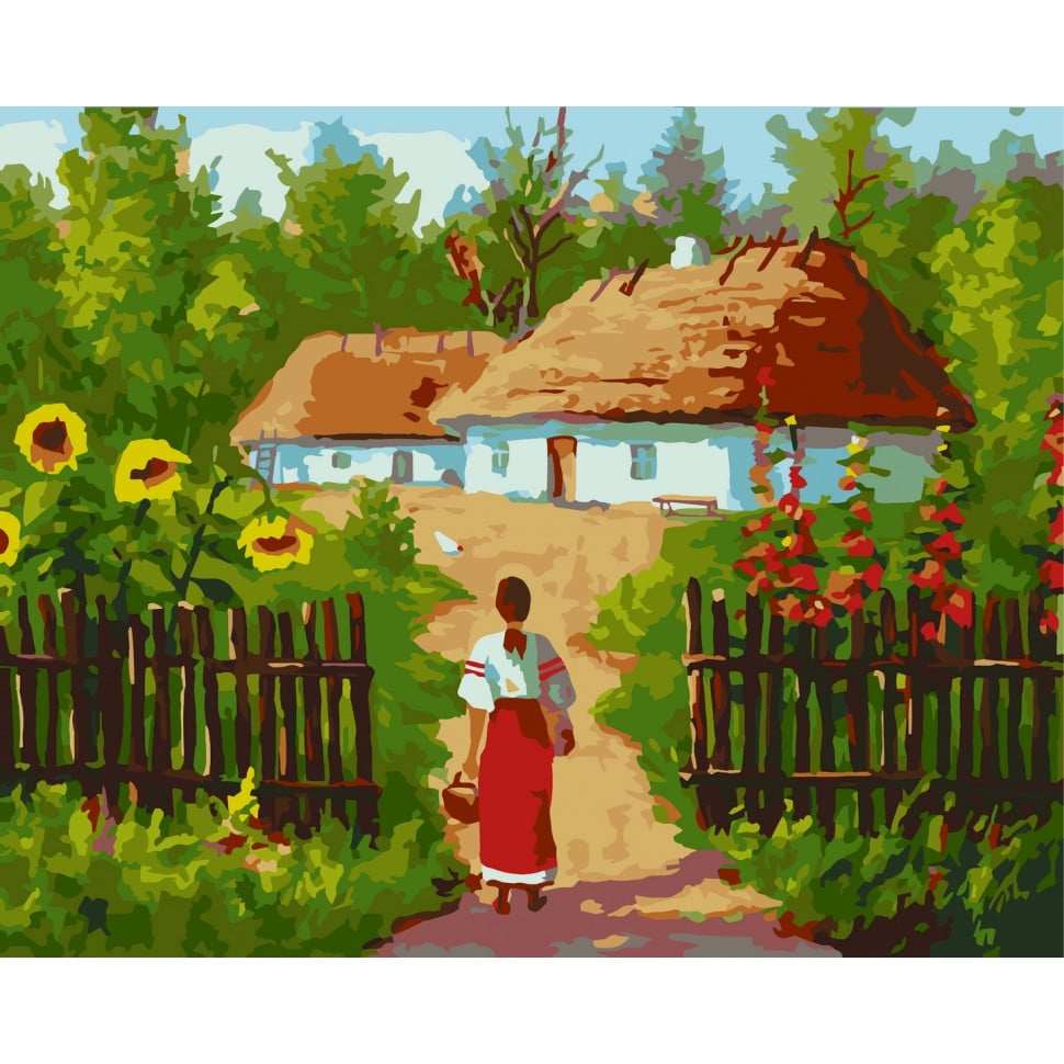 Картина по номерам ArtCraft Украинские хатинки 40x50 см (10350-AC) - фото 1