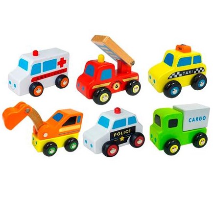 Набір машинок Viga Toys Спецтранспорт, 6 шт. (59621) - фото 1