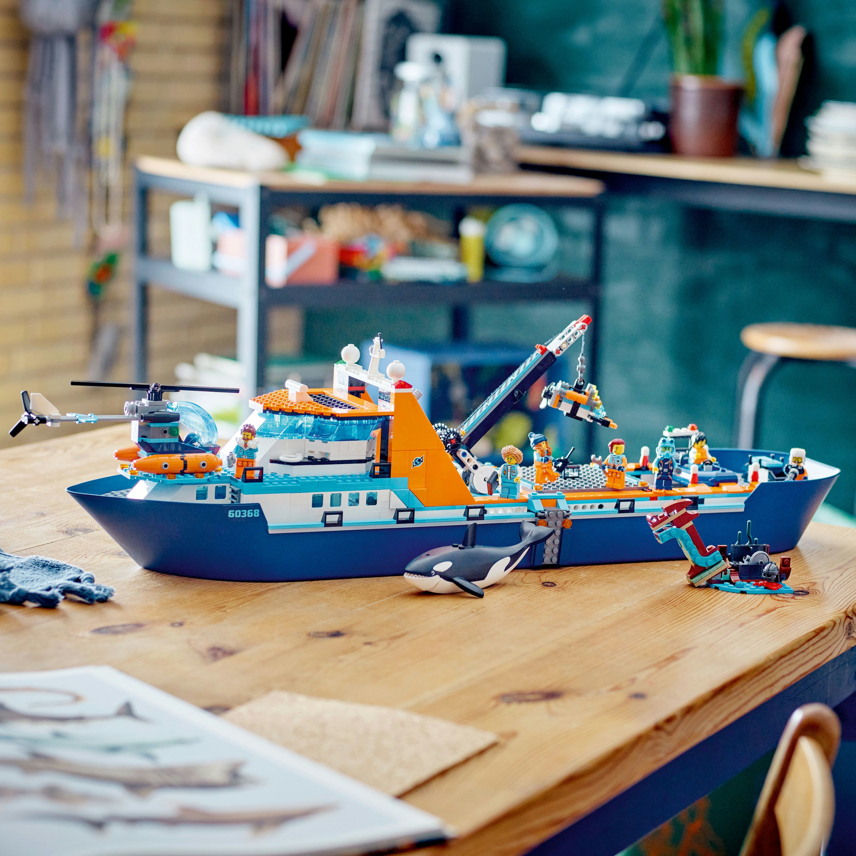Конструктор LEGO City Арктический исследовательский корабль, 815 деталей (60368) - фото 4