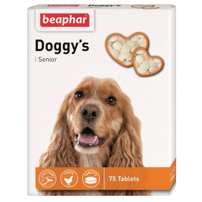 Ласощі для собак Beaphar Doggy's Senior віком від 7 років, 75 шт. (11519) - фото 1