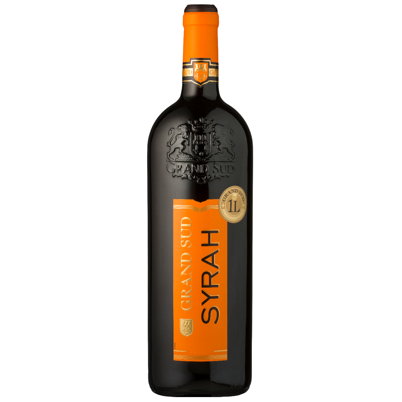 Вино Grand Sud Shiraz, червоне, сухе, 12,5%, 1 л (1312250) - фото 1