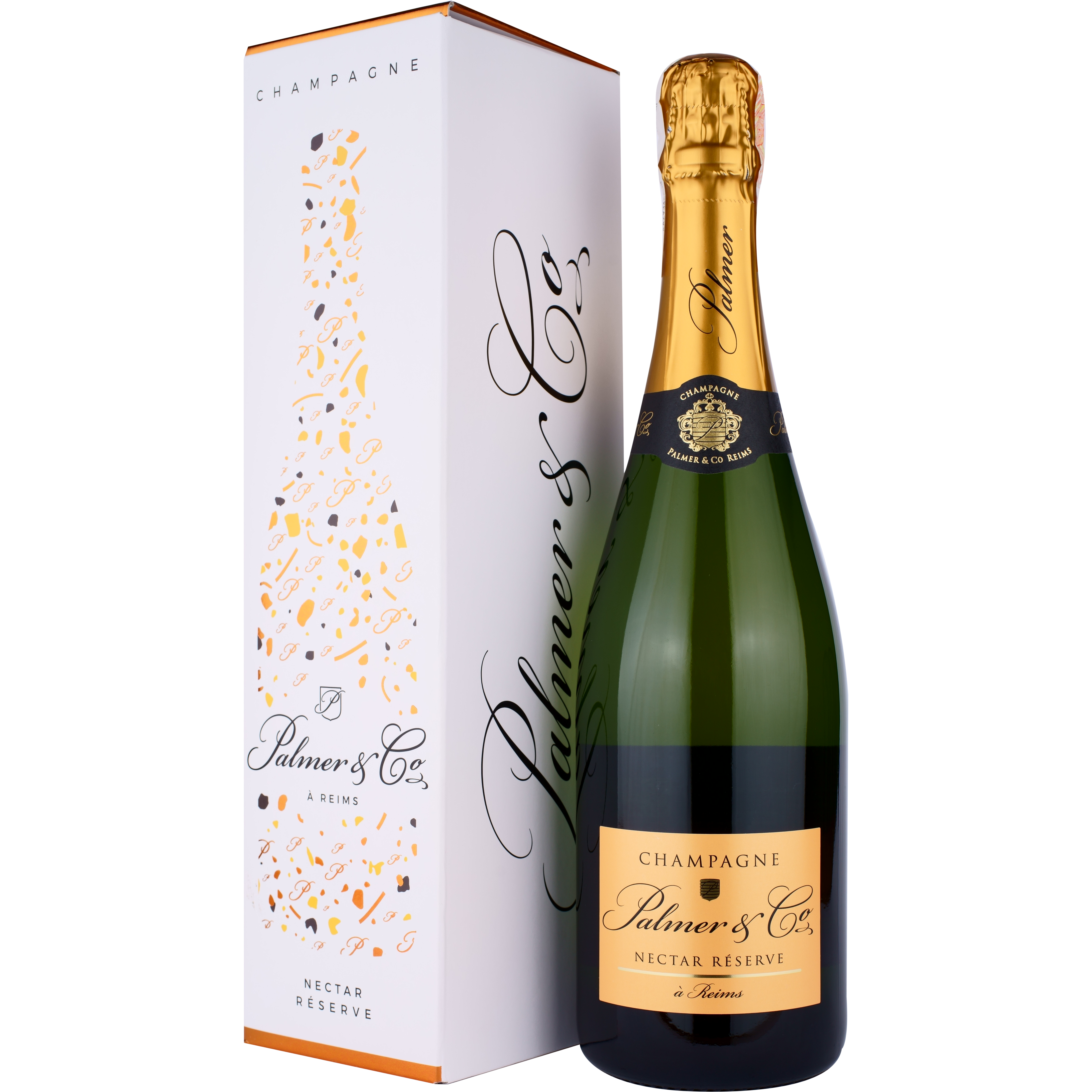 Шампанское Palmer & Co Champagne Nectar Reserve, белое AOC, полусухое, 0,75 л - фото 1