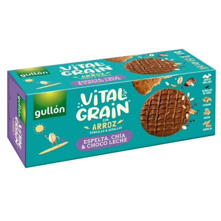 Печенье Gullon Vitalgrain шоколад, спельта и чиа 310 г - фото 1