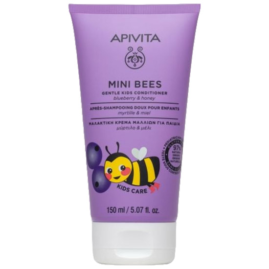 Нежный детский кондиционер Apivita Mini Bees с черникой и медом, 150 мл - фото 1