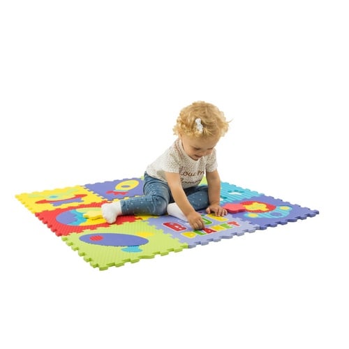 Дитячий розвиваючий ігровий килимок-пазл Baby Great Космічний простір, 92х92 см (GB-M1703) - фото 3