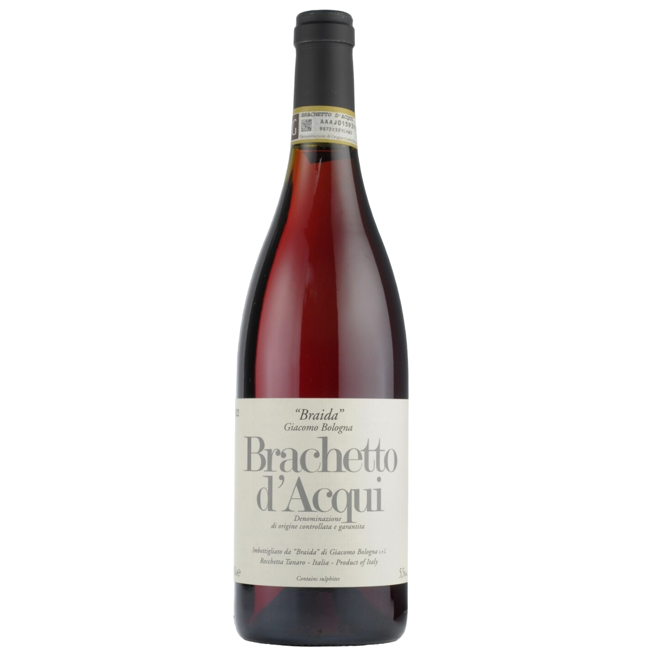 Вино ігристе Braida di Bologna Giacomo Brachetto d`Acqui, червоне, солодке, 0,75 л (59856) - фото 1