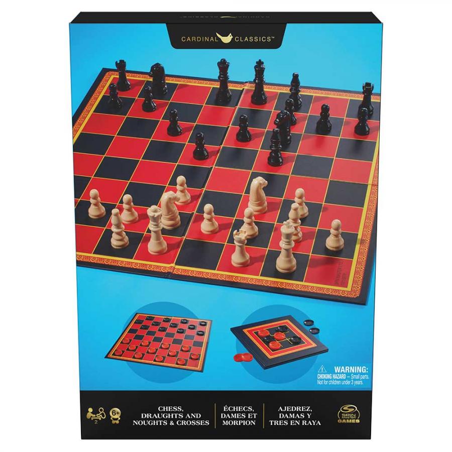 Набір настільних ігор Spin Master Шахи, шашки та хрестики-нулики (SM98377/6065336) - фото 2