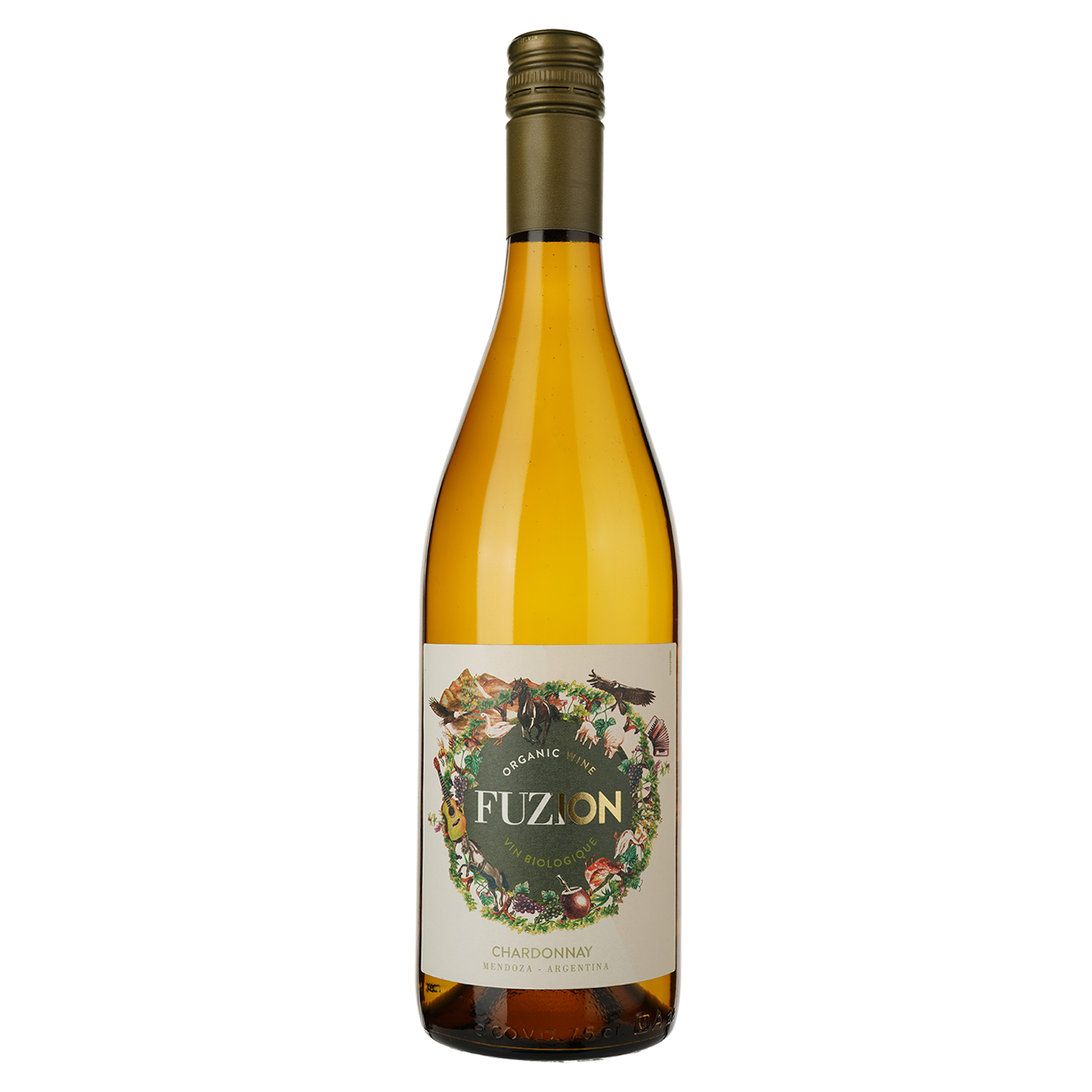 Вино Fuzion Organic Chardonnay, белое, сухое, 13%, 0,75 л (37652) - фото 1