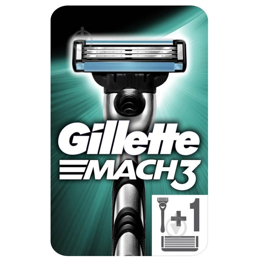 Бритва Gillette Mach3 з одним змінним картриджем (895885) - фото 1