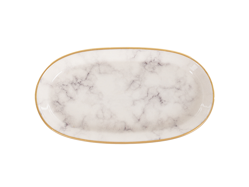 Набір блюд Alba ceramics Marble, сірий, 3 шт. (769-028) - фото 4