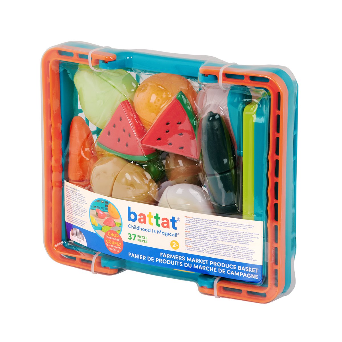 Ігровий набір Battat Овочі-фрукти на липучках 37 шт. (BT4743Z) - фото 9