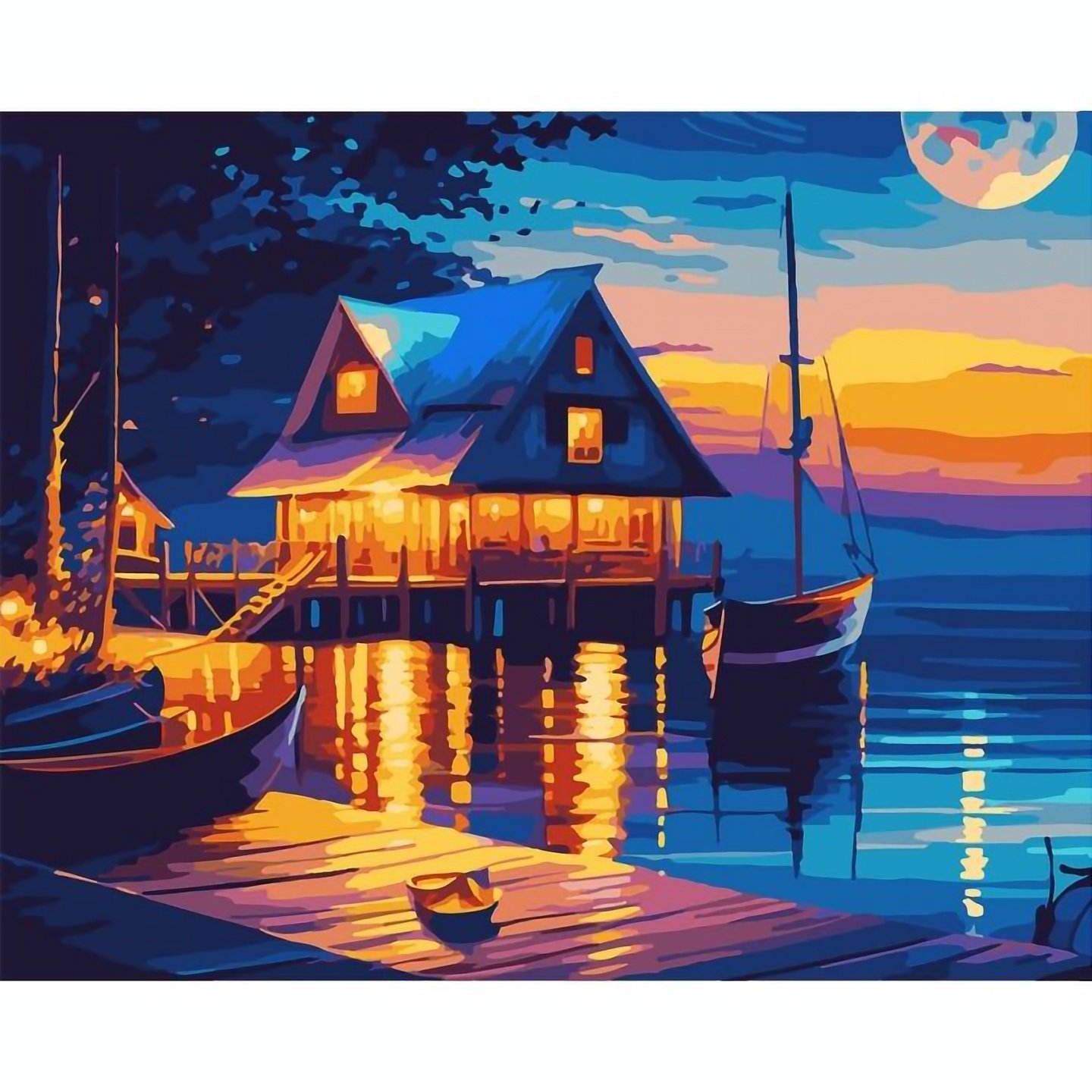 Картина за номерами Santi Уїк-енд на озері, 40х50 см (954515) - фото 1