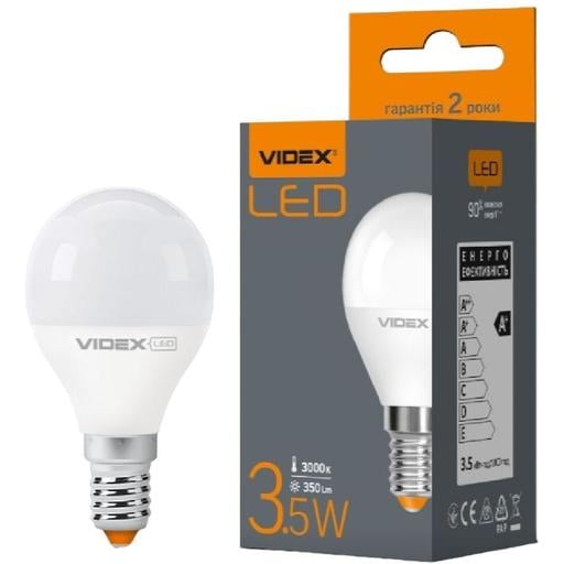 Світлодіодна лампа LED Videx G45e 3.5W E14 4100K (VL-G45e-35144) - фото 1