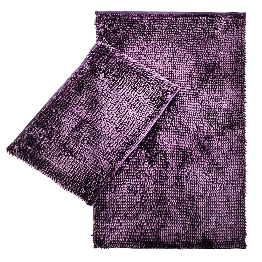 Набор ковриков в ванную комнату Izzihome Lilo, 60х40, 100х60 см, Purple (2200000545244) - фото 1