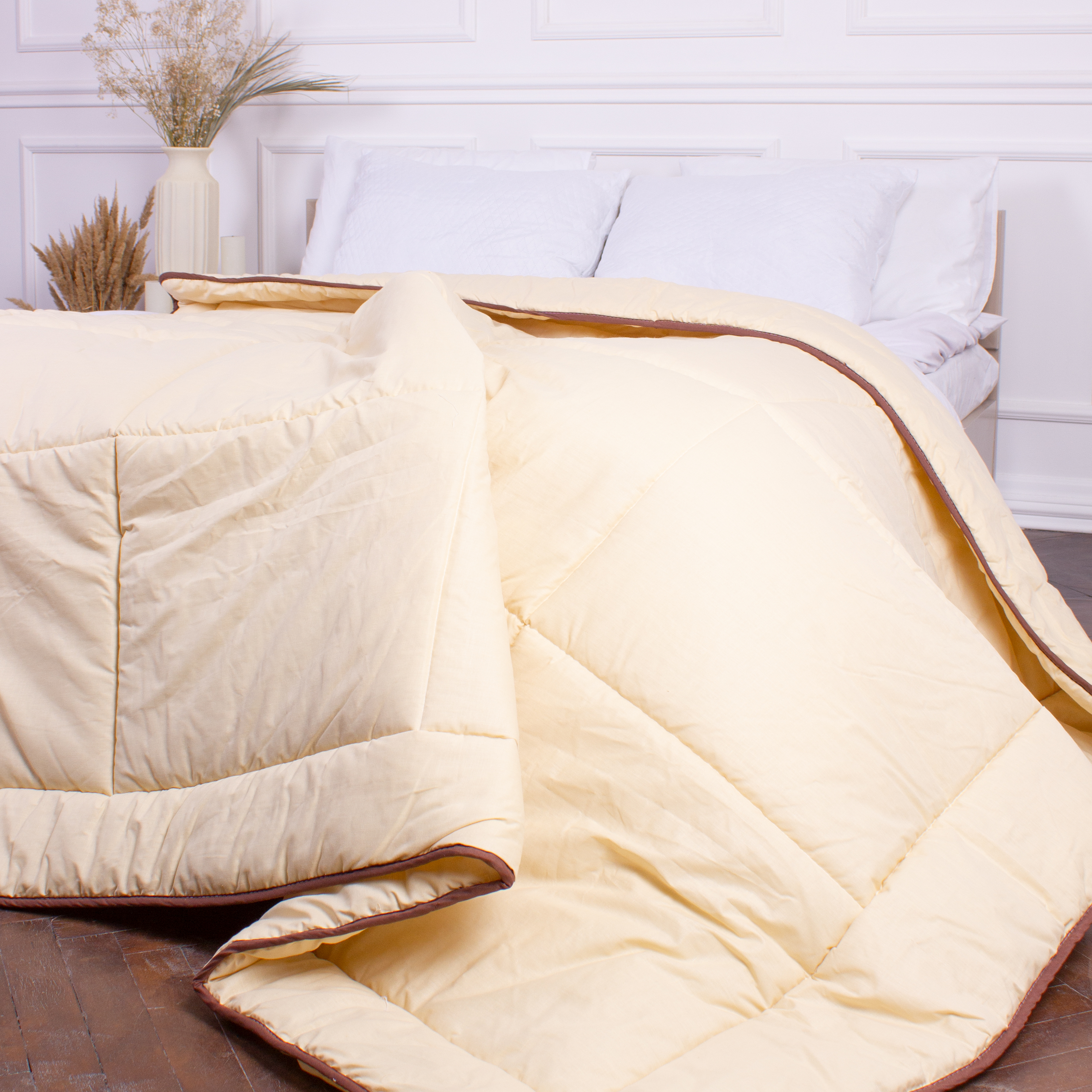 Одеяло бамбуковое MirSon Carmela №0431, зимнее, 200x220 см, бежевое - фото 6