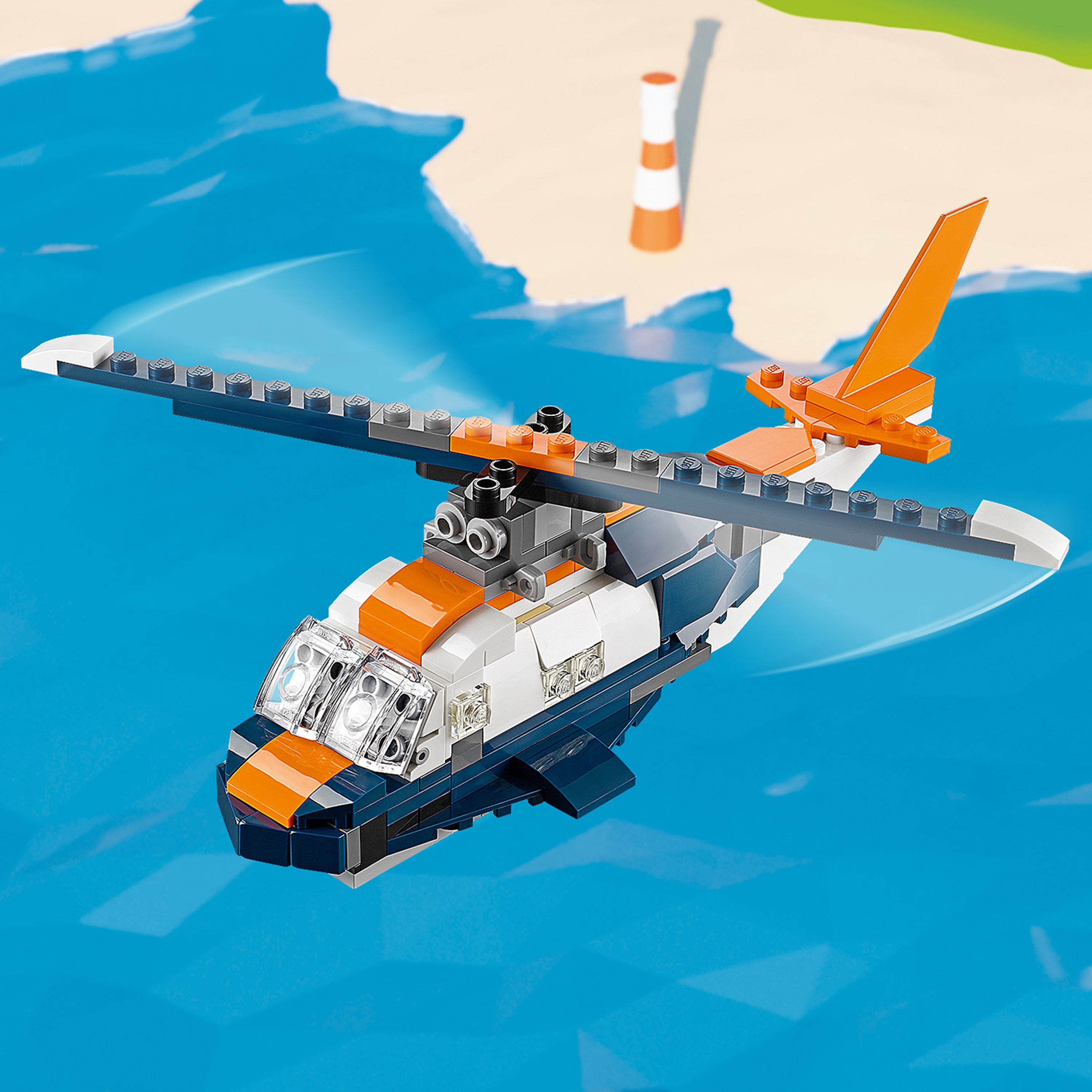 Конструктор LEGO Creator Надзвуковий літак 3 в 1, 215 деталей (31126) - фото 7
