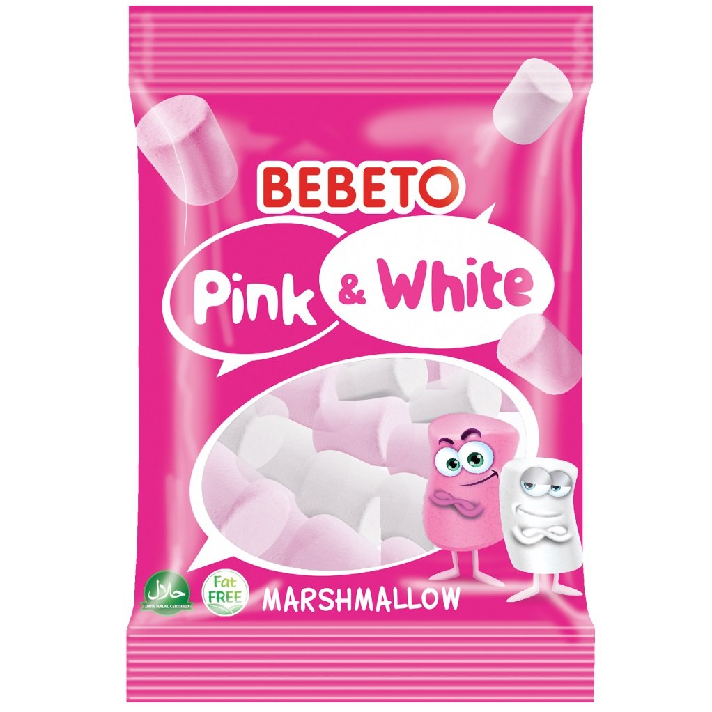 Конфеты-маршмеллоу Bebeto Белый и Розовый, 60 г - фото 1