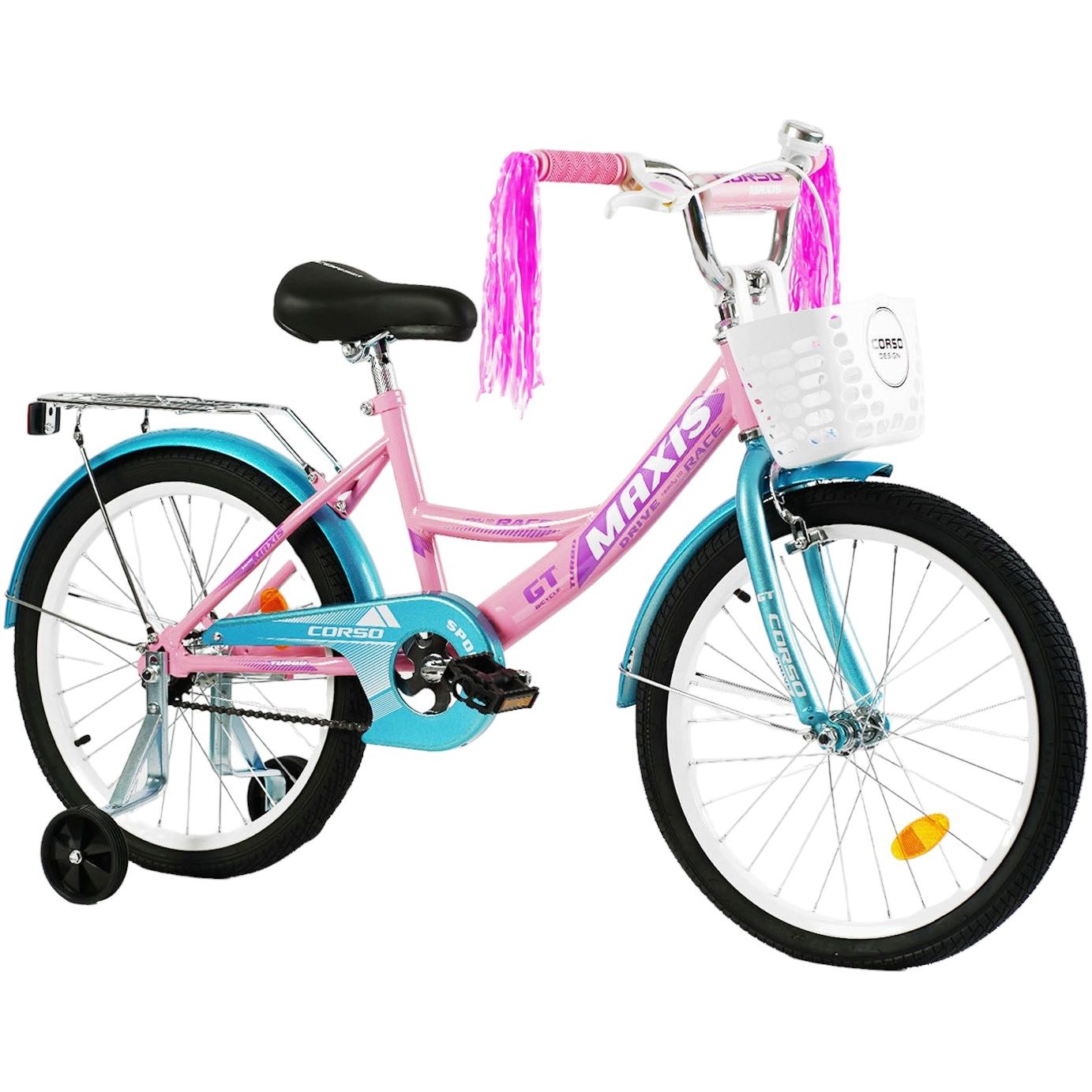 Велосипед 2-х колесный Corso Maxis 18 дюймов розовый 283799 - фото 1