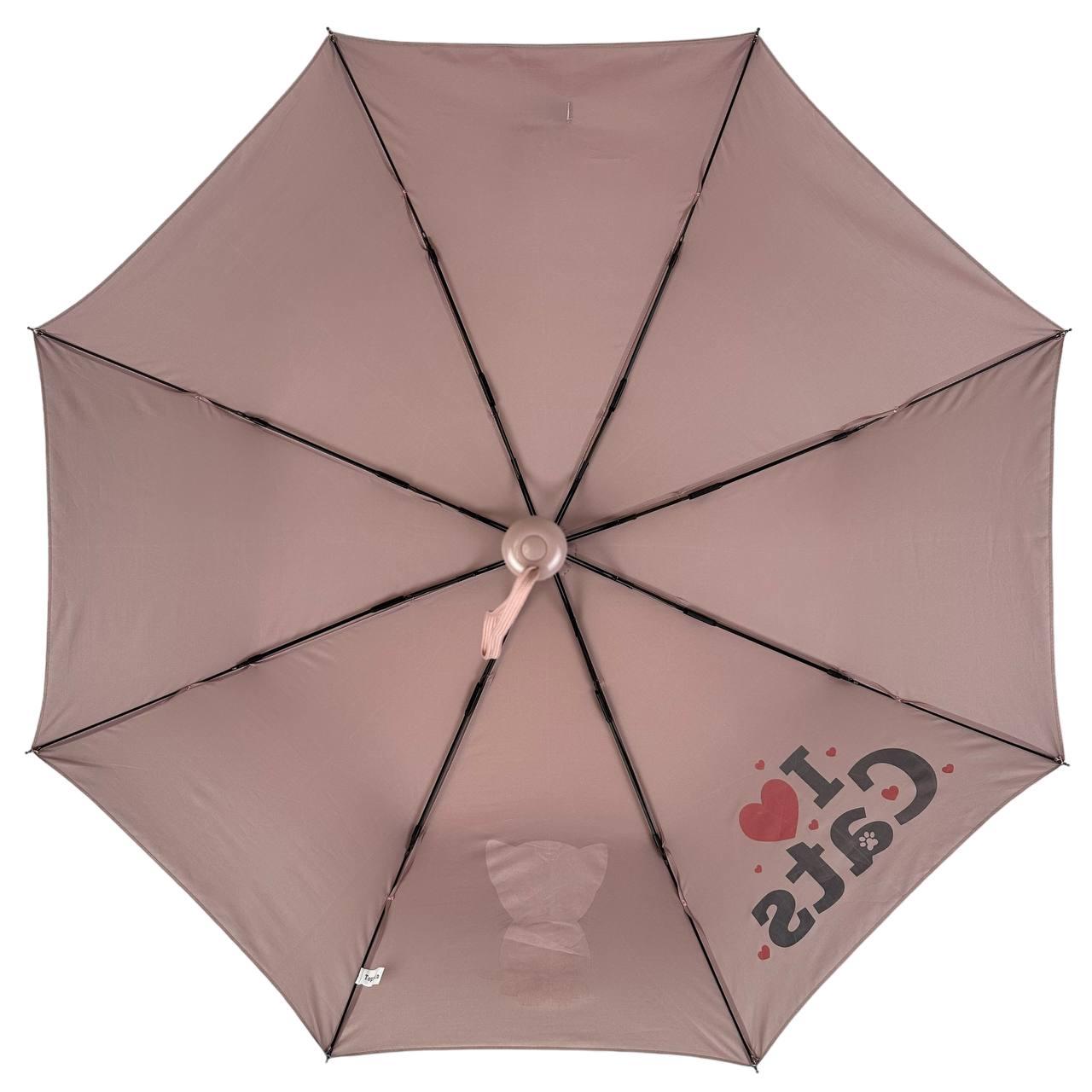Детский складной зонтик полуавтомат Toprain 97 см розовый - фото 3
