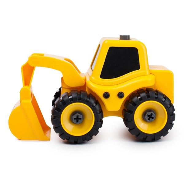 Трактор с экскаваторной установкой Kaile Toys, желтый (KL702-1) - фото 10