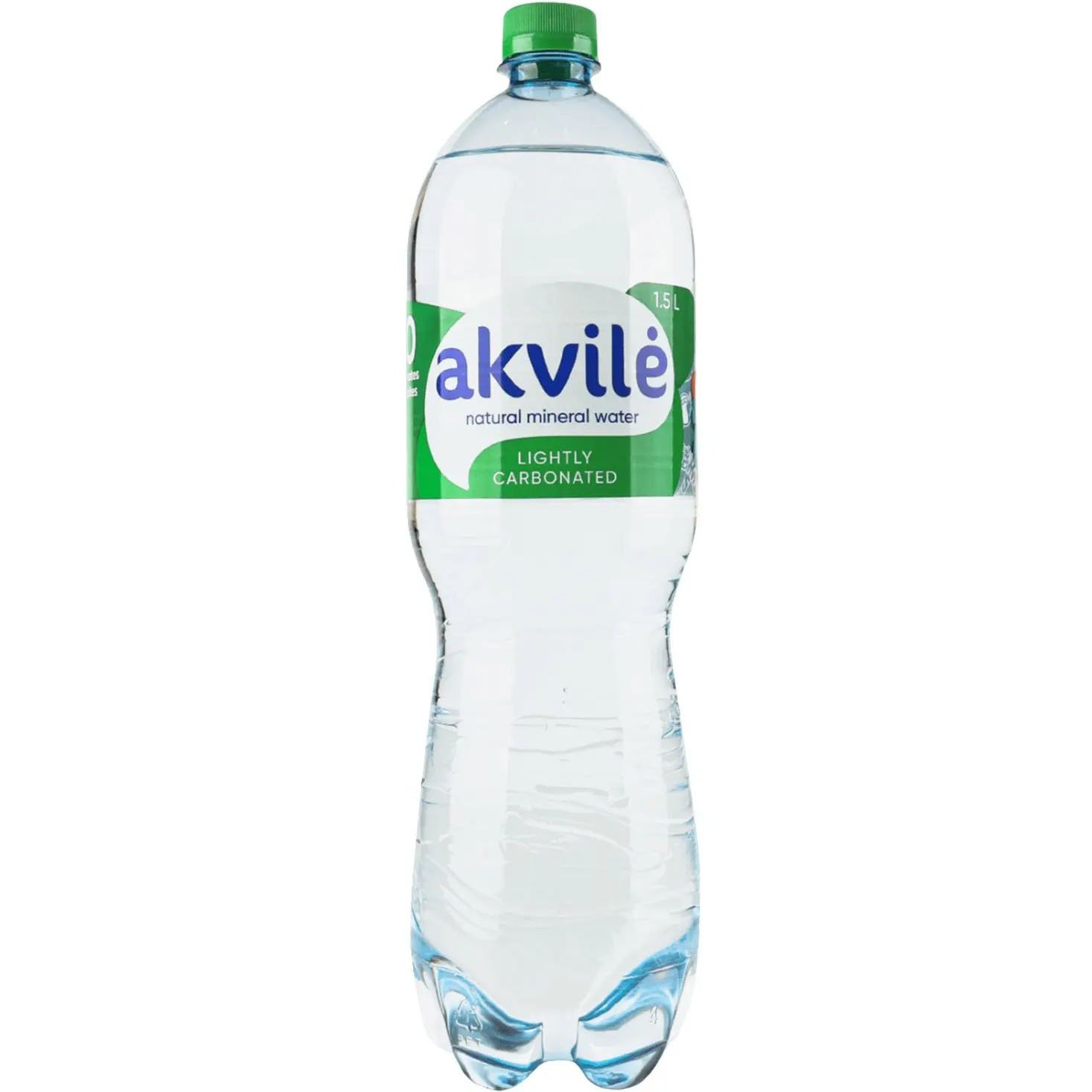 Вода мінеральна Akvile слабогазована 1.5 л - фото 1