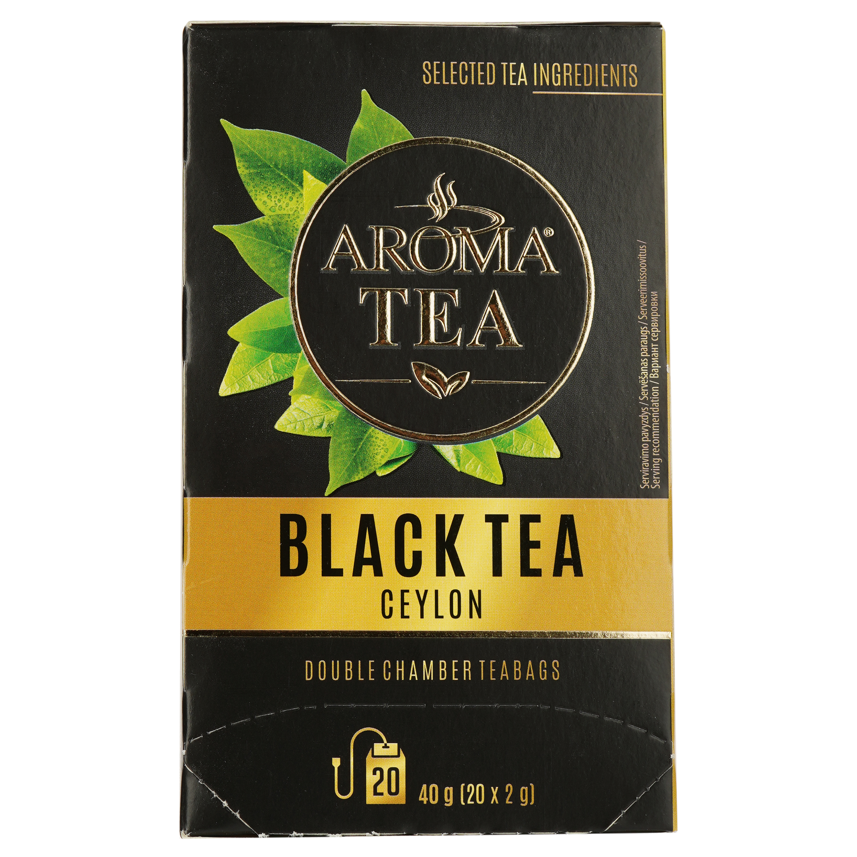 Чай чорний Aroma Tea Classic, 40 г (20 шт. х 2 г) - фото 1