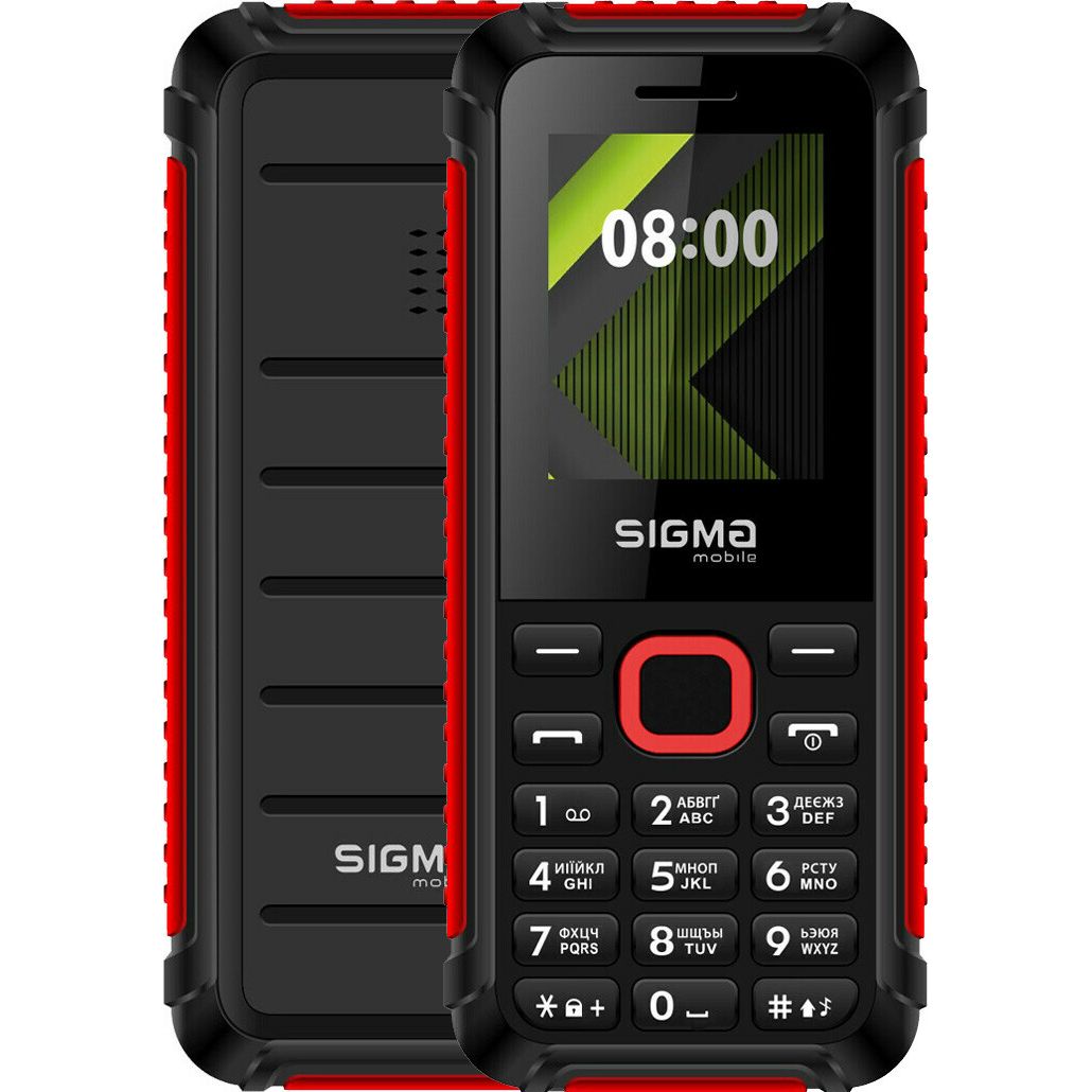 Мобільний телефон Sigma Mobile X-style 18 Track Black-red (UA UCRF) - фото 1