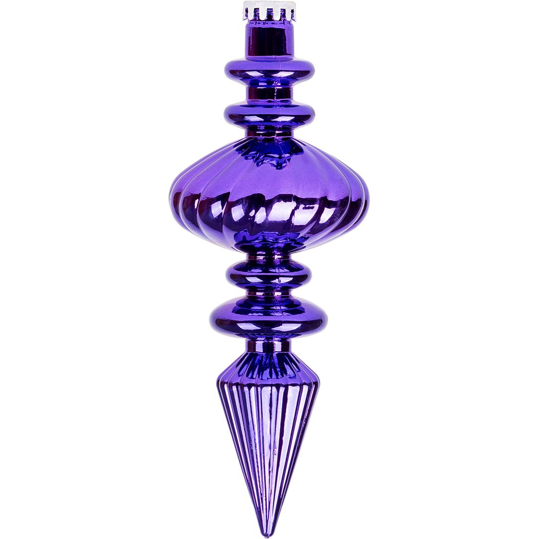Новогодняя игрушка Novogod'ko Сосулька 30 cм глянцевая фиолетовая (974099) - фото 1