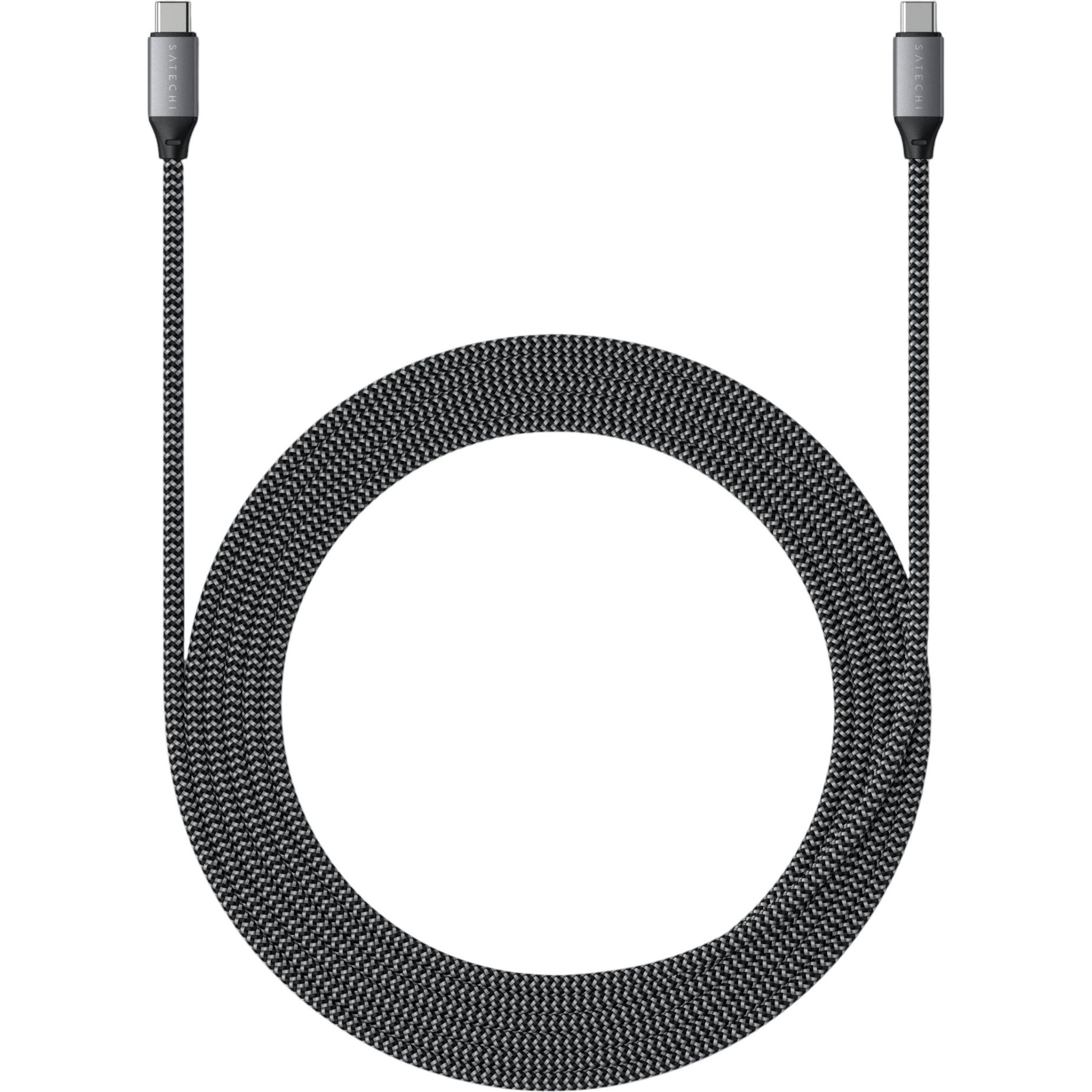 Кабель USB-C to USB-C Satechi Cable 100W Space Gray 2 м - фото 5