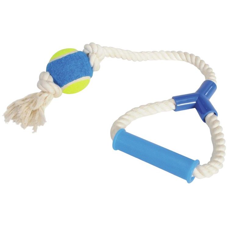 Іграшка для собак Camon м'яч з мотузкою, 60 см - фото 2