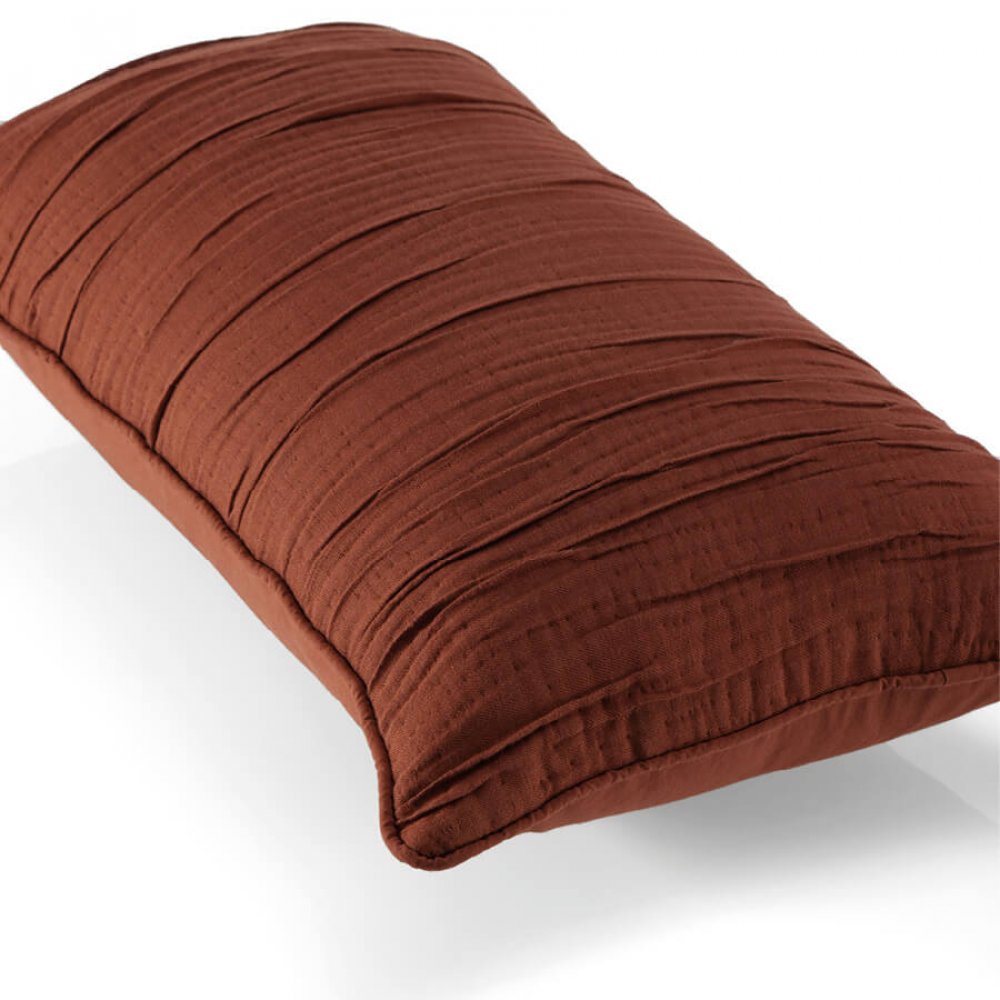 Покривало-раннер з наволочками Penelope Alice brick red, 250х70 см, коричневий (svt-2000022278881) - фото 4
