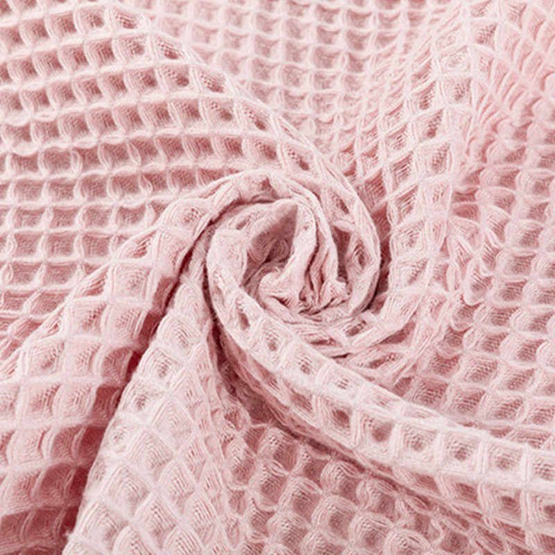 Покривало-плед із бахромою Izzihome Checkers, піке, 240х220 см, ніжно-рожевий (602541) - фото 5