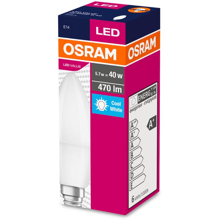 Лампа Osram LED 5 Вт E14 B40 (4052899973367) - фото 2