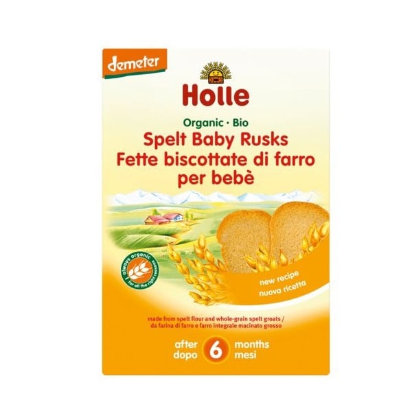 Сухарики дитячі Holle спельтові, органічні, 200 г (23231) - фото 1