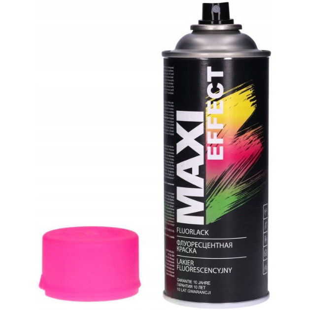 Эмаль аэрозольная Maxi Color Effect флуоресцентная розовая 400 мл - фото 2
