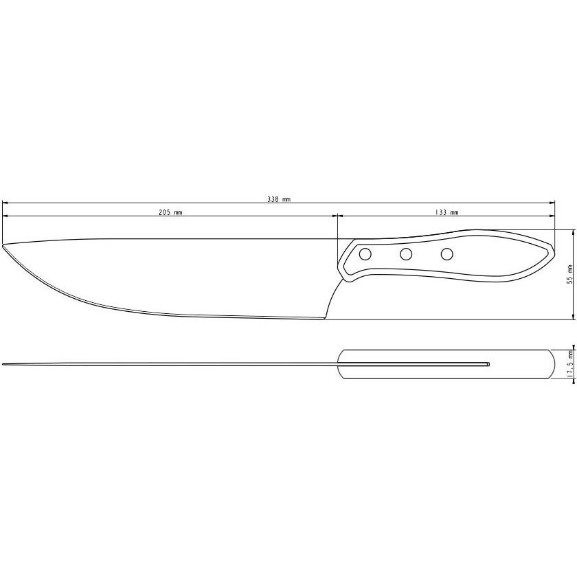 Нож для мяса Tramontina Barbecue Polywood 203 мм (21191/178) - фото 4